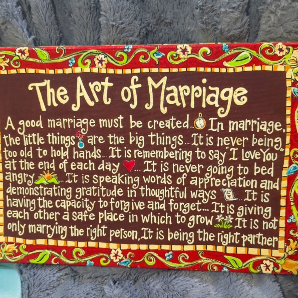 The art of marriage canvas